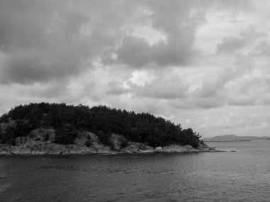 Güzel Norveç 'te gemi yolculuğu