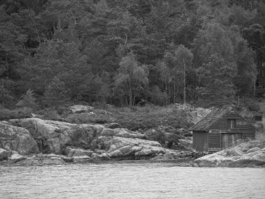 Güzel Norveç 'te gemi yolculuğu