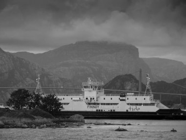 Güzel Norveç 'te gemi yolculuğu