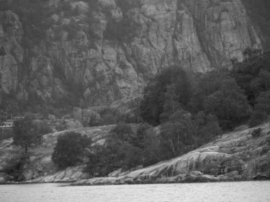 Güzel Norveç 'te gemi yolculuğu