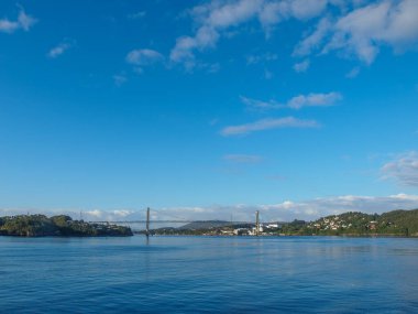 Güzel Norveç 'te gemi yolculuğu