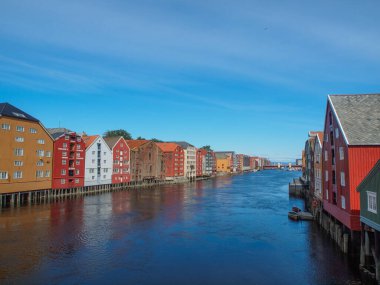 Şehir trondheim Norveç'te