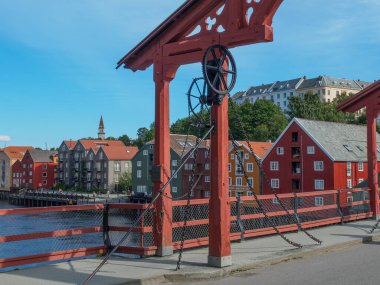 Şehir trondheim Norveç'te