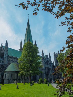 Şehir trondheim Norveç'te