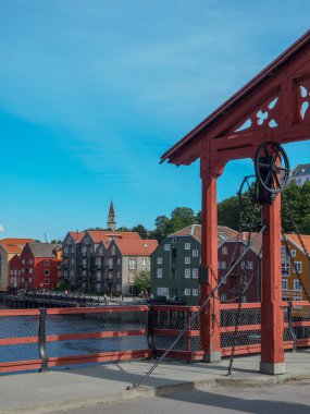 Şehir trondheim Norveç'te