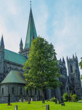 Şehir trondheim Norveç'te