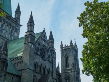 Şehir trondheim Norveç'te