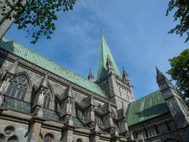 Şehir trondheim Norveç'te