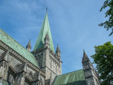 Şehir trondheim Norveç'te