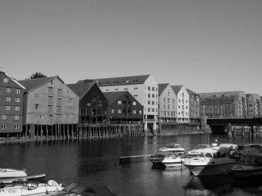 Şehir trondheim Norveç'te