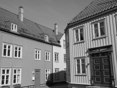 Şehir trondheim Norveç'te