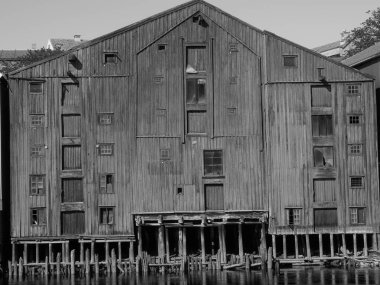 Şehir trondheim Norveç'te