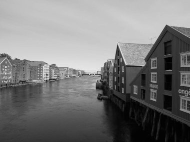 Şehir trondheim Norveç'te