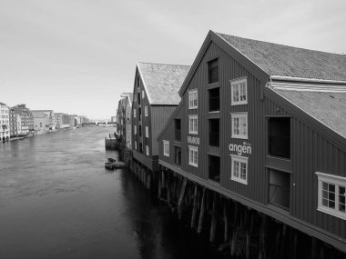 Şehir trondheim Norveç'te