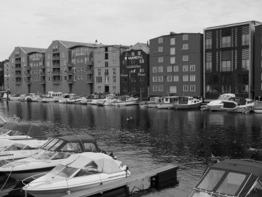 Şehir trondheim Norveç'te