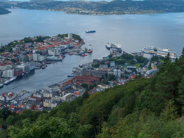 Cidade Bergen Norway — Fotografia de Stock