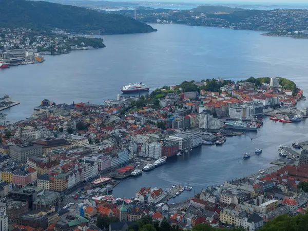 Město Bergen Norsku — Stock fotografie