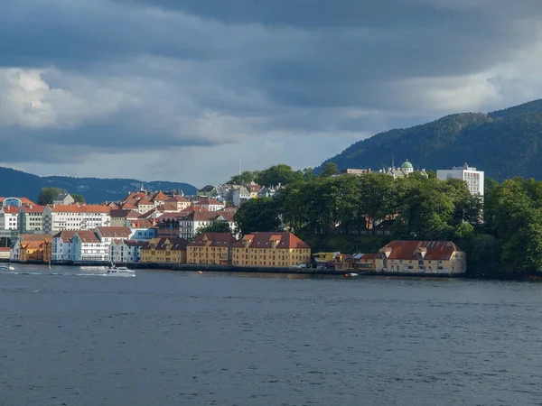 Staden Bergen Norge — Stockfoto