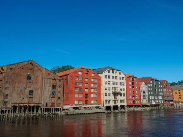 Stadt Trondheim Norwegen — Stockfoto