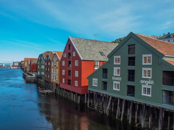 Město Trondheim Norsku — Stock fotografie