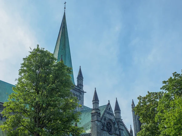 Die Stadt Trondheim Norwegen — Stockfoto