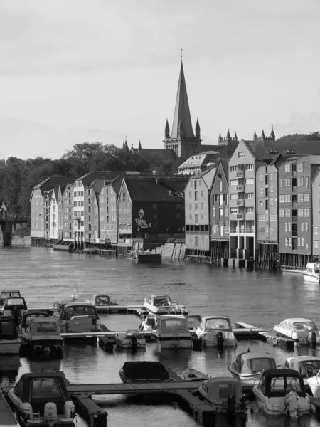 Şehir Trondheim Norveç — Stok fotoğraf