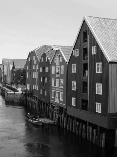 Város Trondheim Norvégia — Stock Fotó