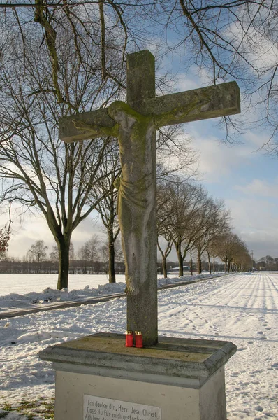 Heure Hiver Dans Pays Des Muentins Allemand — Photo