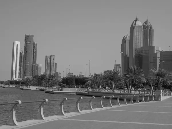 Πόλη Του Abu Dhabi Στα Ηαε — Φωτογραφία Αρχείου