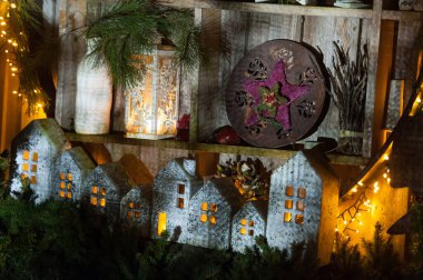 Almanya 'da bir bahçede kış zamanı