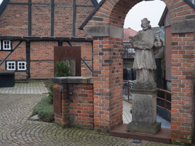 Alman muensterland bölgesindeki küçük Asbeck köyü.