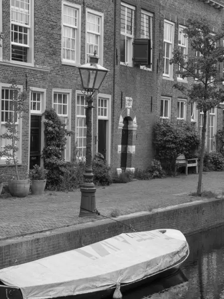 Miasto Leiden Niderlandach — Zdjęcie stockowe