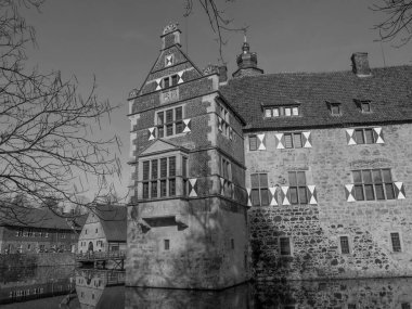 Almanya 'daki eski Vischering kalesi.