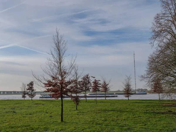 Rin Del Río Cerca Wesel Alemania — Foto de Stock