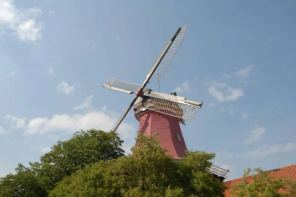 Greetsiel Niemieckim Północnym Wybrzeżu Morza — Zdjęcie stockowe