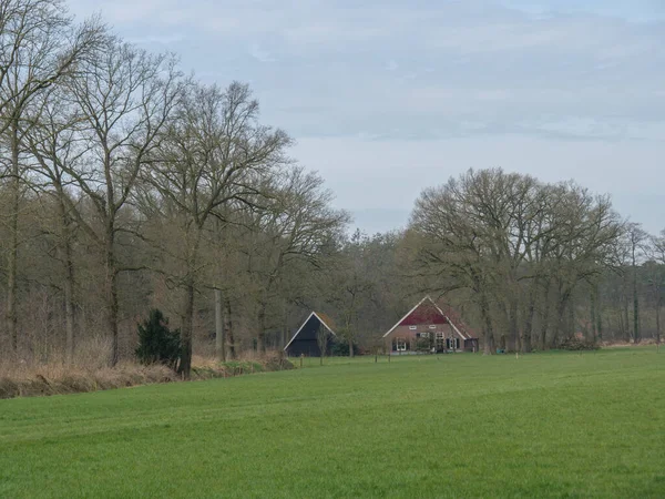 Piesze Wycieczki Schludne Winterswijk Dolnej Części Kraju — Zdjęcie stockowe
