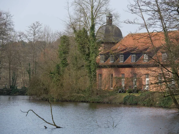 Printemps Lac Dans Ouest Allemagne — Photo