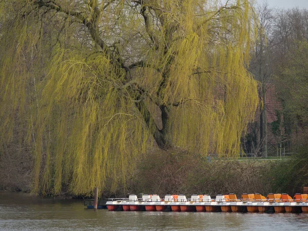 Printemps Lac Dans Ouest Allemagne — Photo