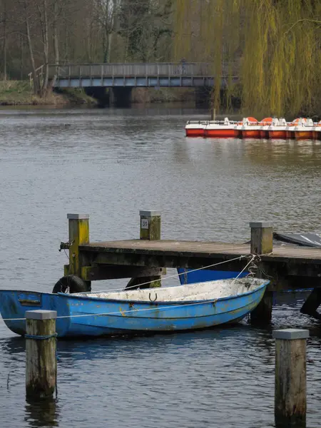 Spring Time Lake German Westphalia — Stock Photo, Image