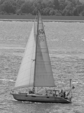 Alman Kuzey Denizi 'ndeki Wilhelmshahaven şehri.