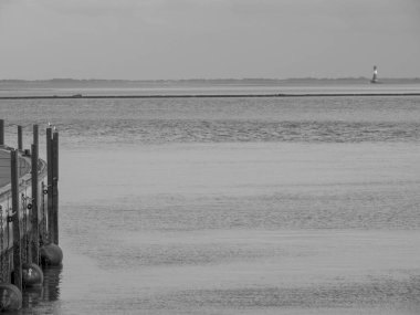 Alman Kuzey Denizi 'ndeki Wilhelmshahaven şehri.