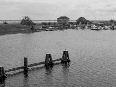 Alman Kuzey Denizi 'ndeki Wilhelmshahaven şehri.