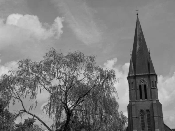 Ciudad Papenburg Río Ems — Foto de Stock