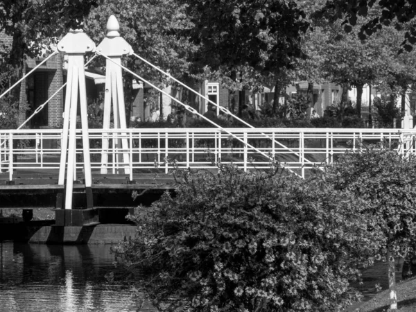 Cidade Papenburg Rio Ems — Fotografia de Stock
