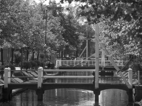 City Papenburg River Ems — Stock Photo, Image