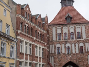 Baltık Denizi 'ndeki Stralsund şehri