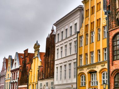 Baltık Denizi 'ndeki Stralsund şehri