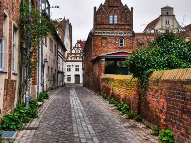 Baltık Denizi 'ndeki Stralsund şehri