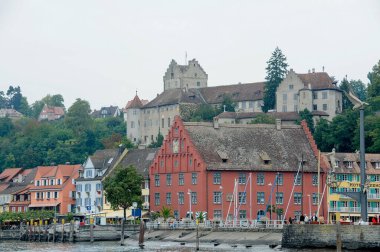Almanya 'daki güzel göl manzarası