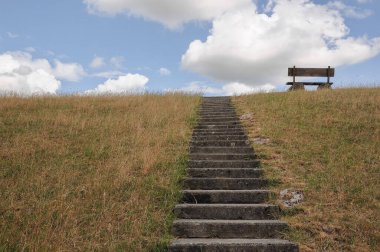 Weener ve nehir Alman Ostfriesland 'da.